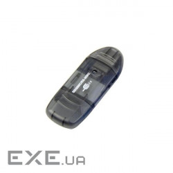 Кардрідер STLab зовнішній USB2.0 для SD / MMC / RS-MMC карт пластик чорний кардрідер зовн (U-371 black)