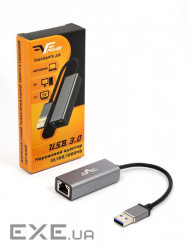 Мережевий адаптер USB Frime NCF-USBAGbLan02, Gigabit Ethernet RTL8153, USB TYPE-A