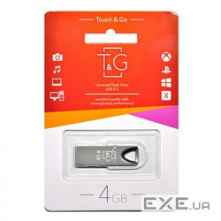 Флеш-накопичувач USB 4GB T&G 117 Metal Series Black (TG117BK-4G)