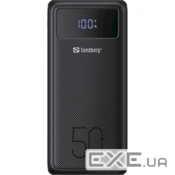 Повербанк SANDBERG Powerbank USB-C PD 130W 50000mAh Black (420-75)