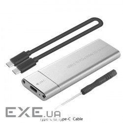 Корпус накопичувача USB3.0 A-M.2 (NVMe), корпус SSD, прозрачний (62.09.8412-1)