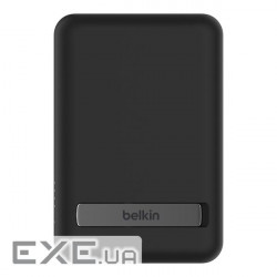 Акумулятор портативний літій-іонний Power Bank Belkin 5000mAh MagSafe Wireless, чорний (BPD004BTBK) (BPD004BTBK)