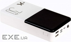 Універсальна мобільна батарея PowerX Q500 30000mAh LCD Screen White (1283126562334)